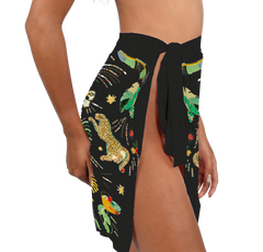 Aurelia Embroidered Luxury Black Mini Skirt