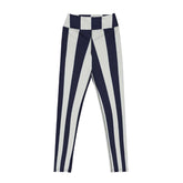 Black and White Striped Leggings - Futura Nostalgia Edition