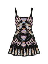 Oceanus X Zandra Rhodes Dreamy Dress Black