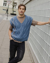Blaivi Vasara: Silver Grey Merino Wool Vest