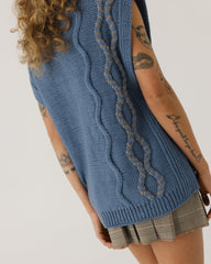 Blaivi Vasara: Poppy Red Merino Wool Vest