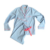 Blue Stripe Neon Pyjamas Sets