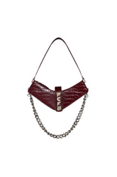 Boomerang Shoulder Bag - Burgundy