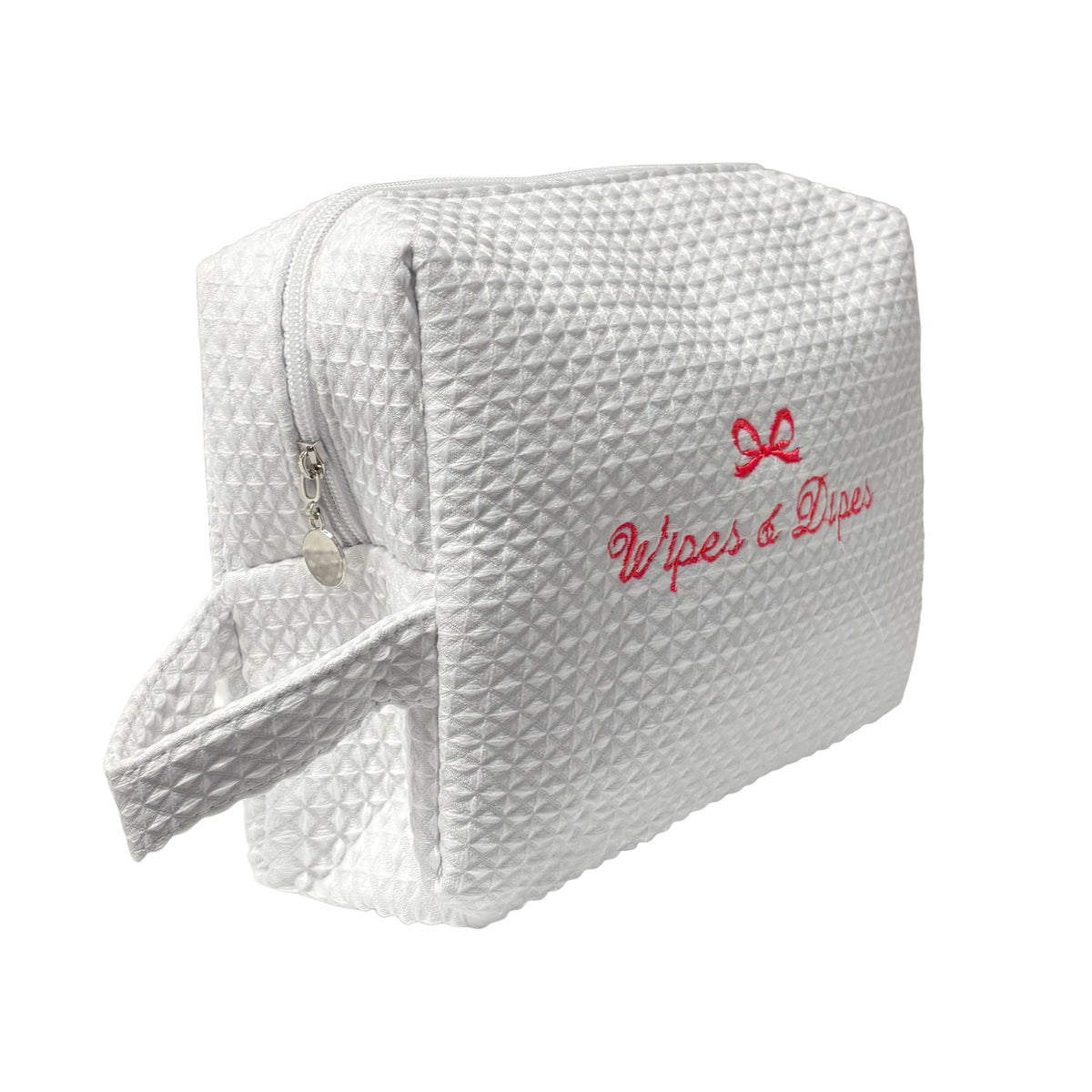 Bow Wipes & Dipes Waffle Bag
