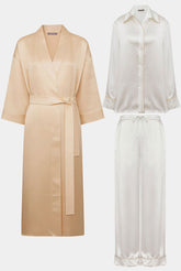 Silk Loungewear Ivory Bundle