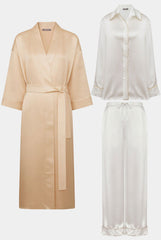 Silk Loungewear Ivory Bundle