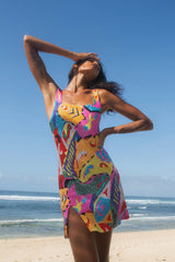 Boston Vibrant Hand-Beaded Dress