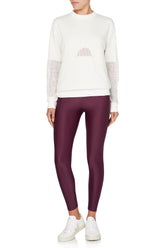 July 5:45 Fleece Jumper White