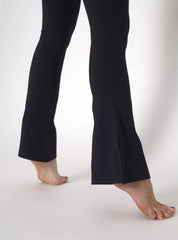 YOGAFLOW WRAP WAIST FLARE TROUSERS DUO BLACK