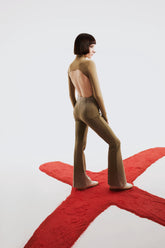 High Neck Bodysuit- Covert Green