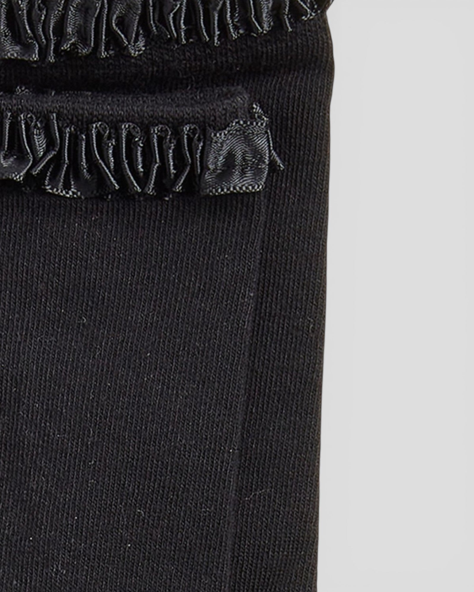 Lara Satin Trim Cotton Socks - 2 Pairs