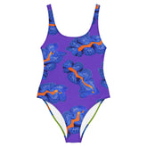 Purple One Piece Swimsuit - Calypso Split Tide