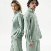 Linen Spirit Shirt Sage Green