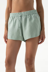 Linen Spirit Shorts Sage Green