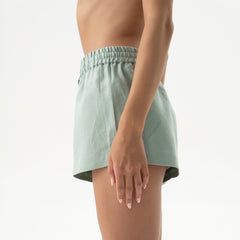 Linen Spirit Shorts Sage Green