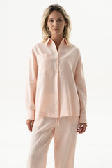 Linen Spirit Shirt Peach Powder