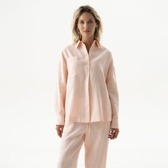 Linen Spirit Shirt Peach Powder
