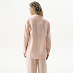 Linen Spirit Shirt Peach Powder