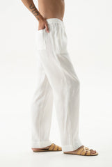 Linen Spirit Pants White