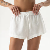 Linen Spirit Shorts White
