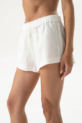 Linen Spirit Shorts White