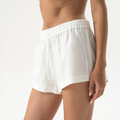 Linen Spirit Shorts White