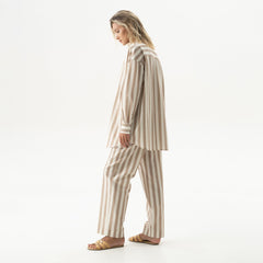 Silk Cotton Pants Oat Milk