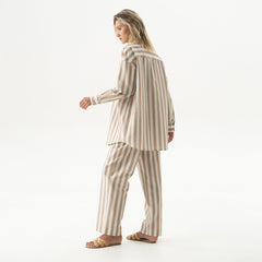 Silk Cotton Shirt Oat Milk