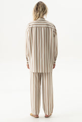 Silk Cotton Pants Oat Milk