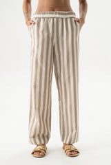 Silk Cotton Pants Oat Milk