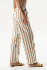 Silk Cotton Pants Oat Milk