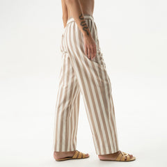 Silk Cotton Pants Oat Milk