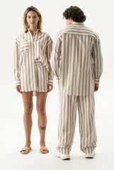 Silk Cotton Shorts Oat Milk