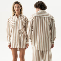 Silk Cotton Shorts Oat Milk