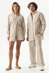 Silk Cotton Pants Oat Milk