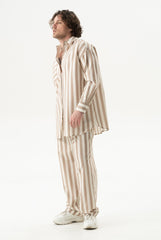 Silk Cotton Pants Oat Milk