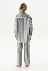 Silk Cotton Pants Quiet Gray