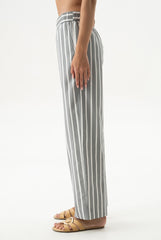 Silk Cotton Pants Quiet Gray