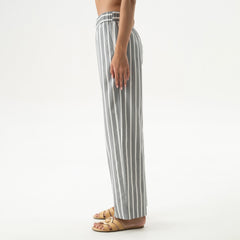 Silk Cotton Pants Quiet Gray