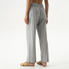 Silk Cotton Pants Quiet Gray