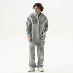 Silk Cotton Pants Quiet Gray