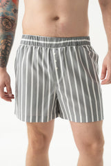 Silk Cotton Shorts Quiet Gray