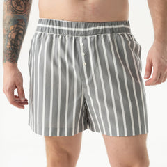 Silk Cotton Shorts Quiet Gray
