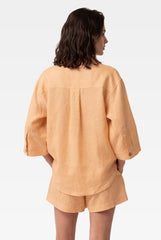 Peach Heavy Linen Shirt Perfect Days