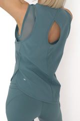 POWERFLOW LIGHTWEIGHT RUN TANK TOP SLATE BLUE