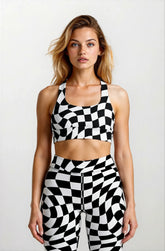 Checkered Sports Bra - Futura Nostalgia Edition