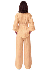 Peach Heavy Linen Shirt Perfect Days