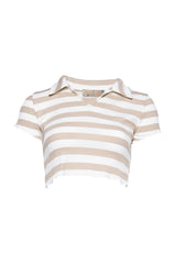 Crop Polo Tee