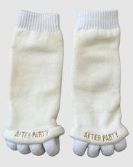 The After Party Foot Relief Socks - Coconut Creme