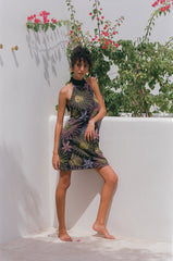 Ann Rose Black Mini Dress